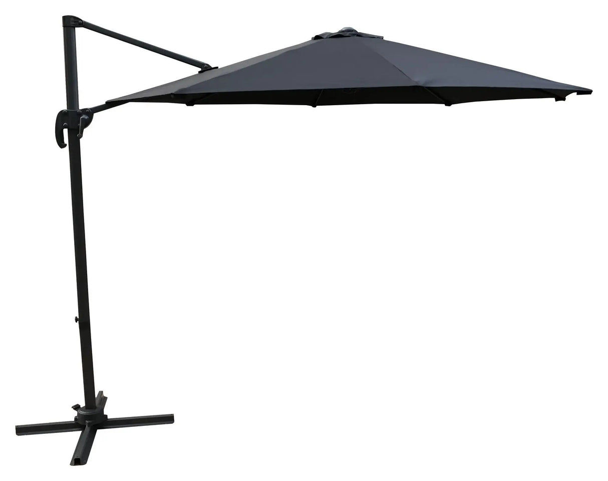 Leeds Parasol 3M Sort Alu/Sort Stof