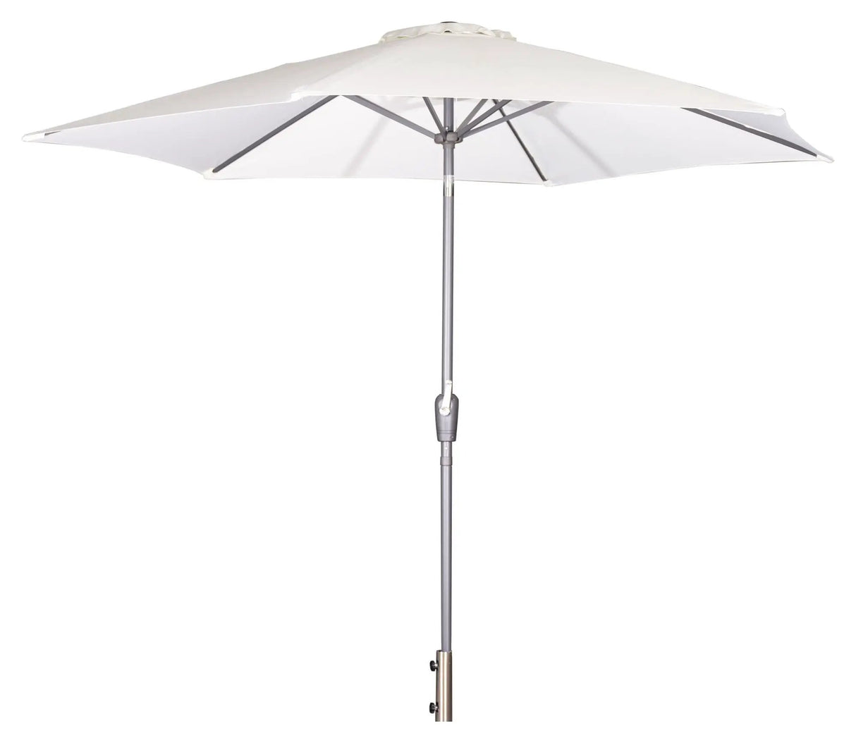 Leeds Parasol, 3m, Grå Alu/Ecru Stof - Unoliving.com