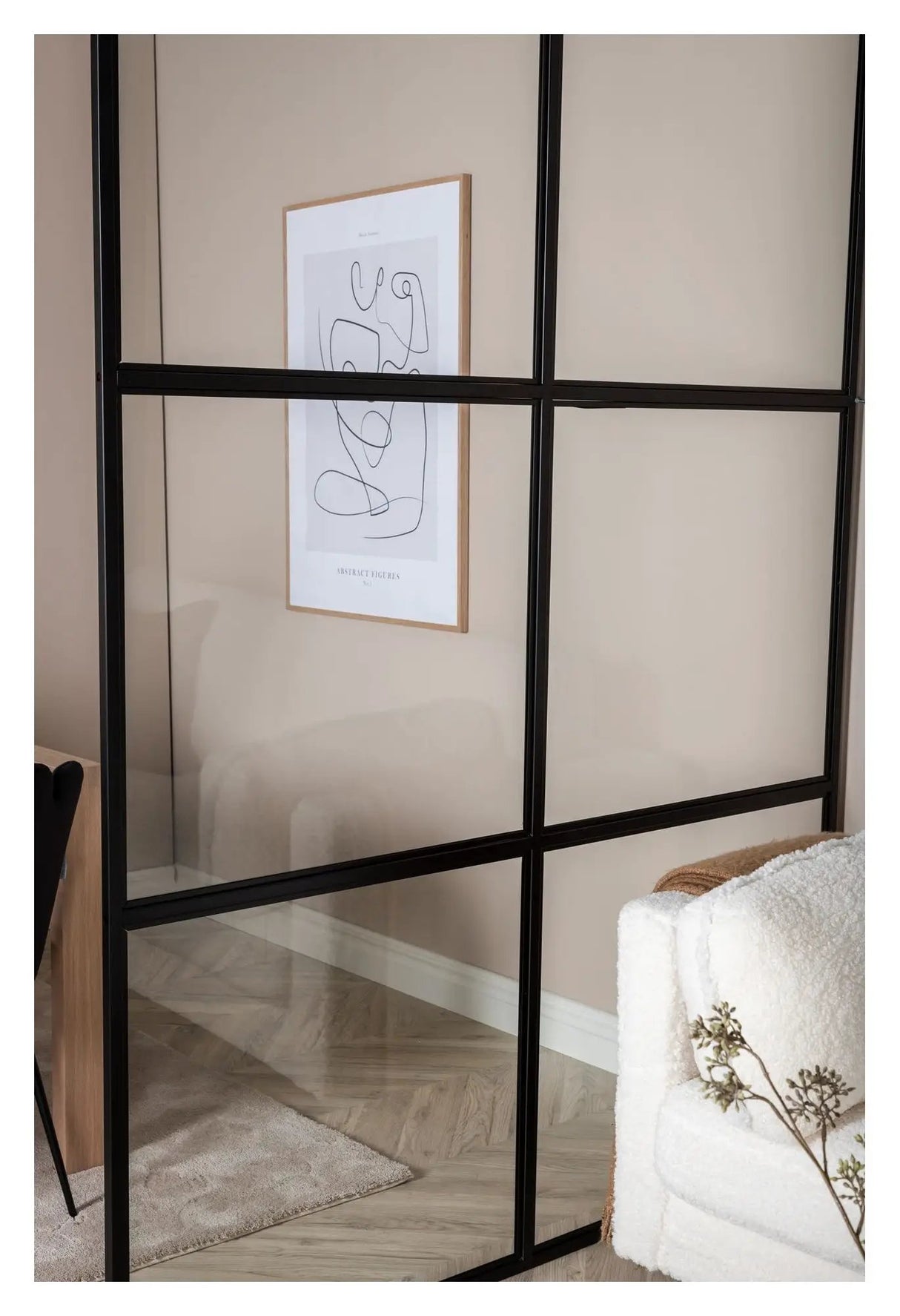 Leif Skillevæg 150x210 - Sort - Unoliving.com