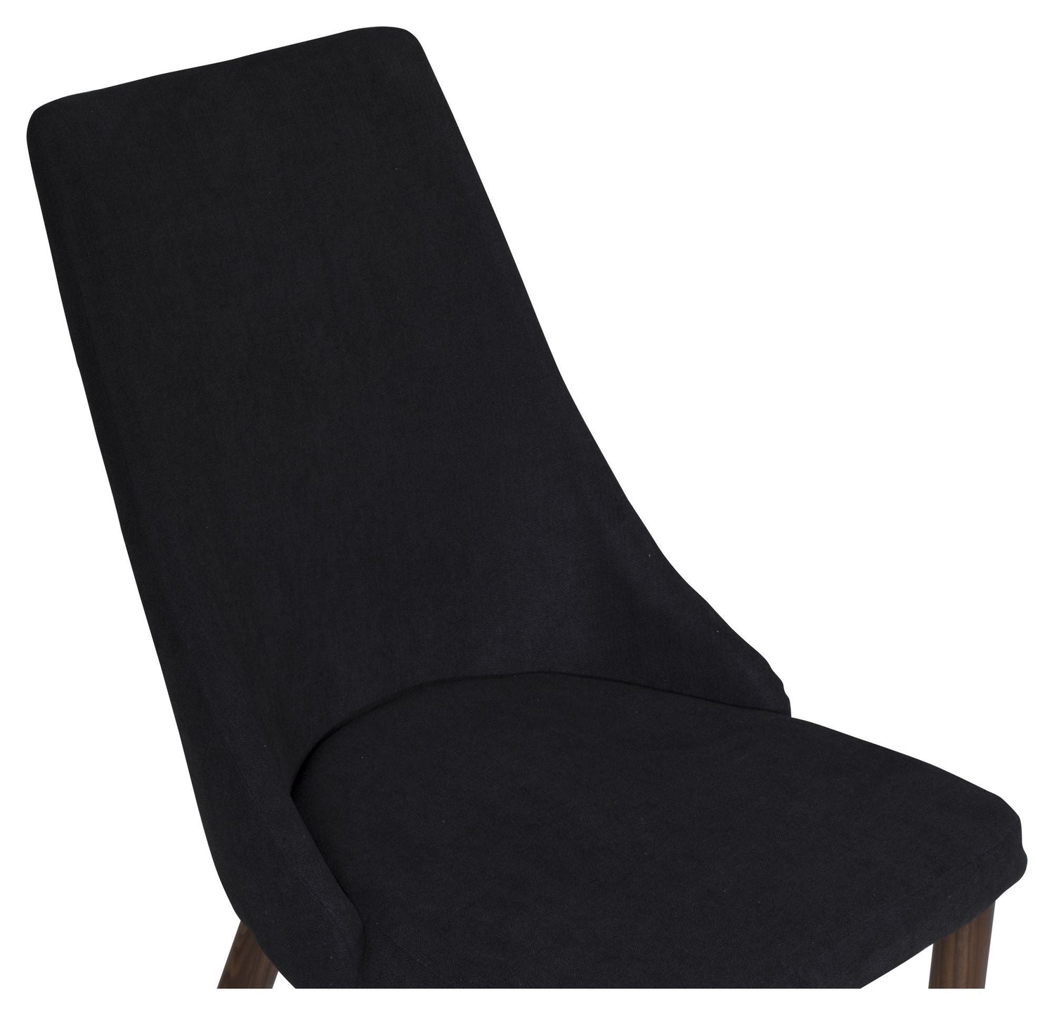 Leone Spisebordsstol, Sort, Valnød metalben - Unoliving.com