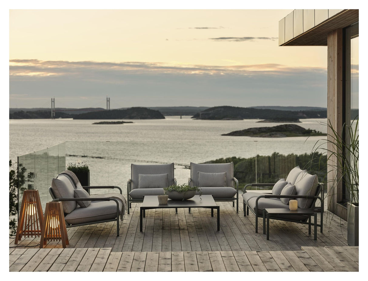 Lerberget 2,5-pers. Loungesofa m. hynder, Grå - Unoliving.com