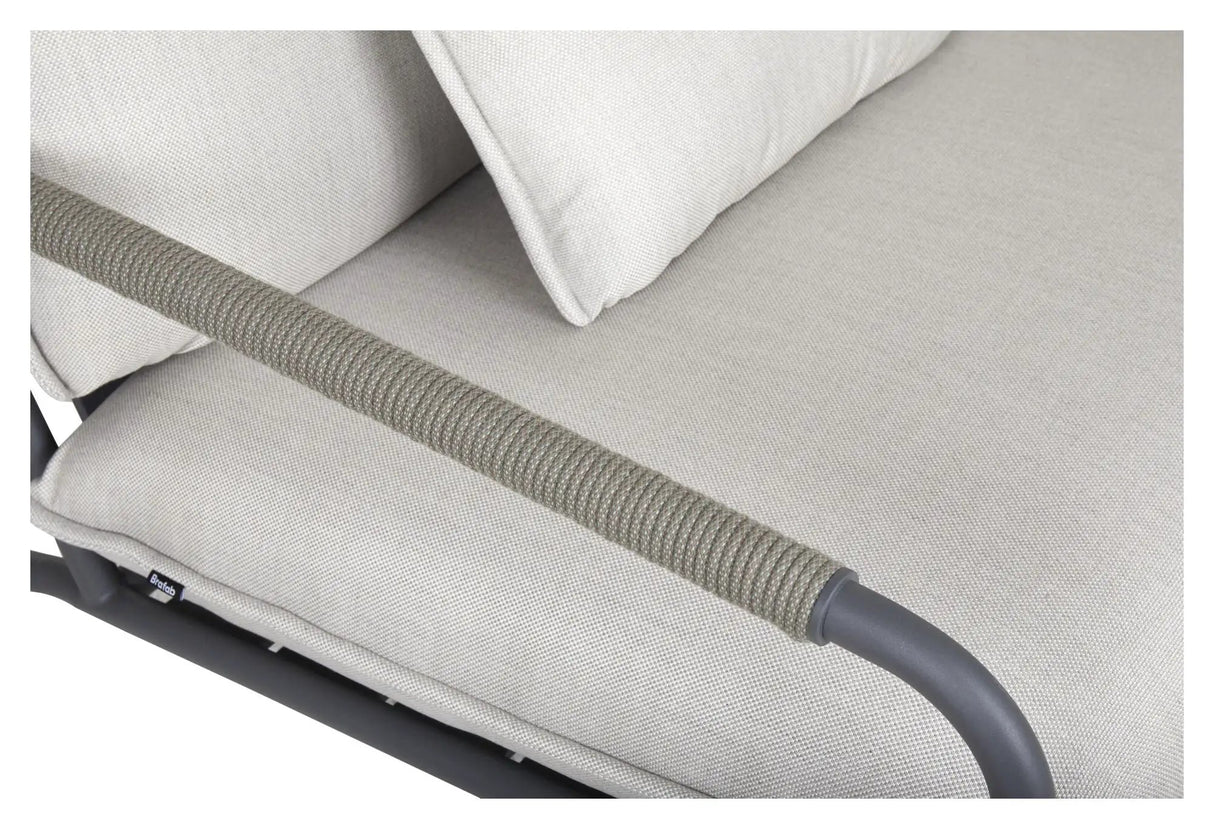 Lerberget 2,5-pers. Loungesofa m. hynder, Grå - Unoliving.com
