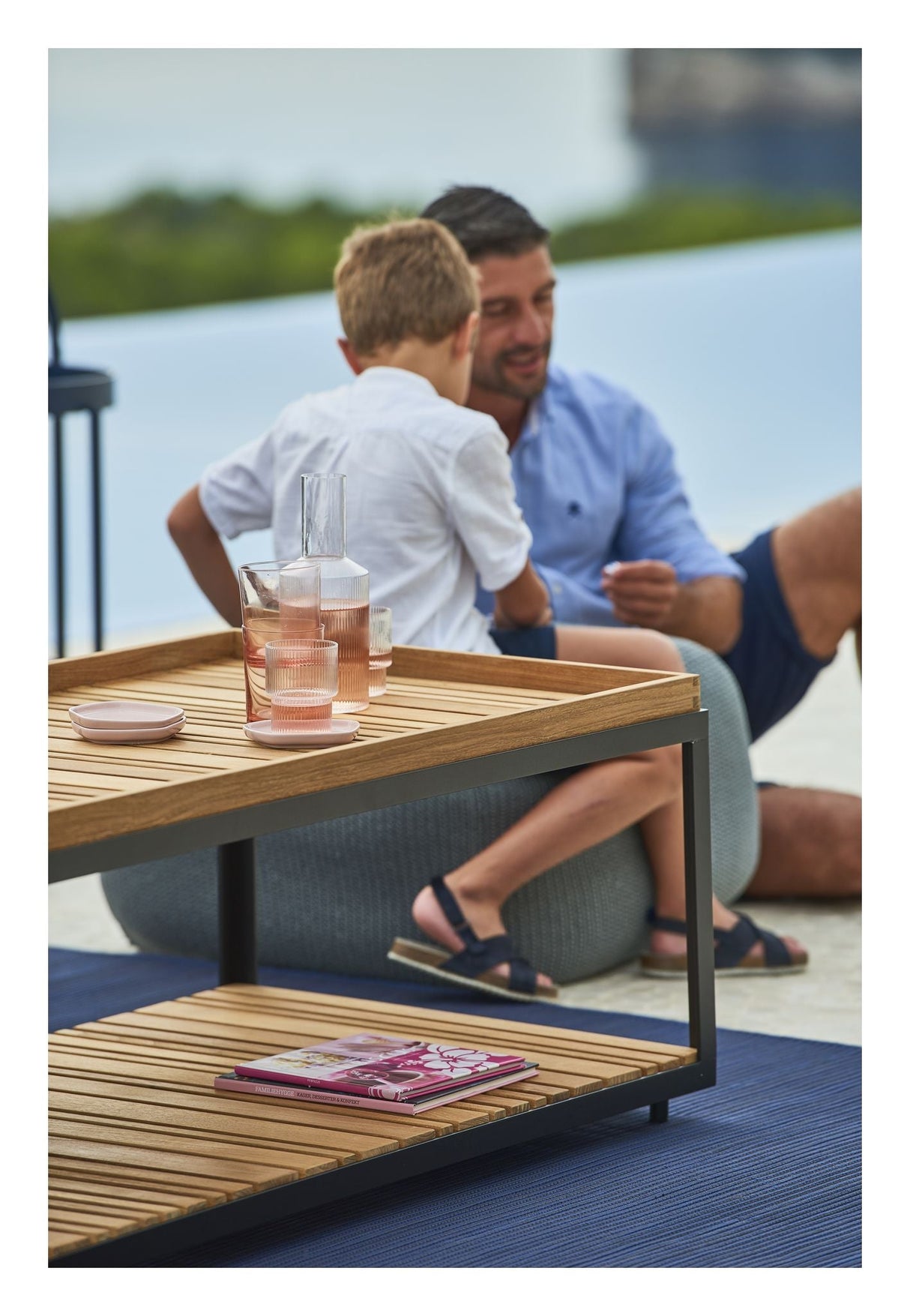 Level bordpladesæt til Sofabord Teak, 120x60 - Unoliving.com