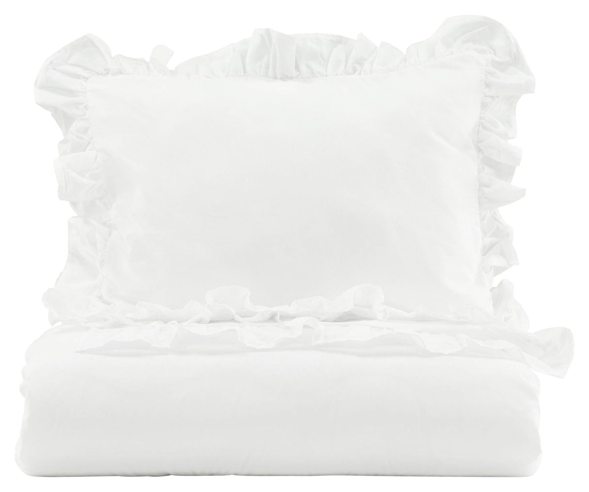 Levi Sengetøj m. flæse 150x200 - Hvid - Unoliving.com
