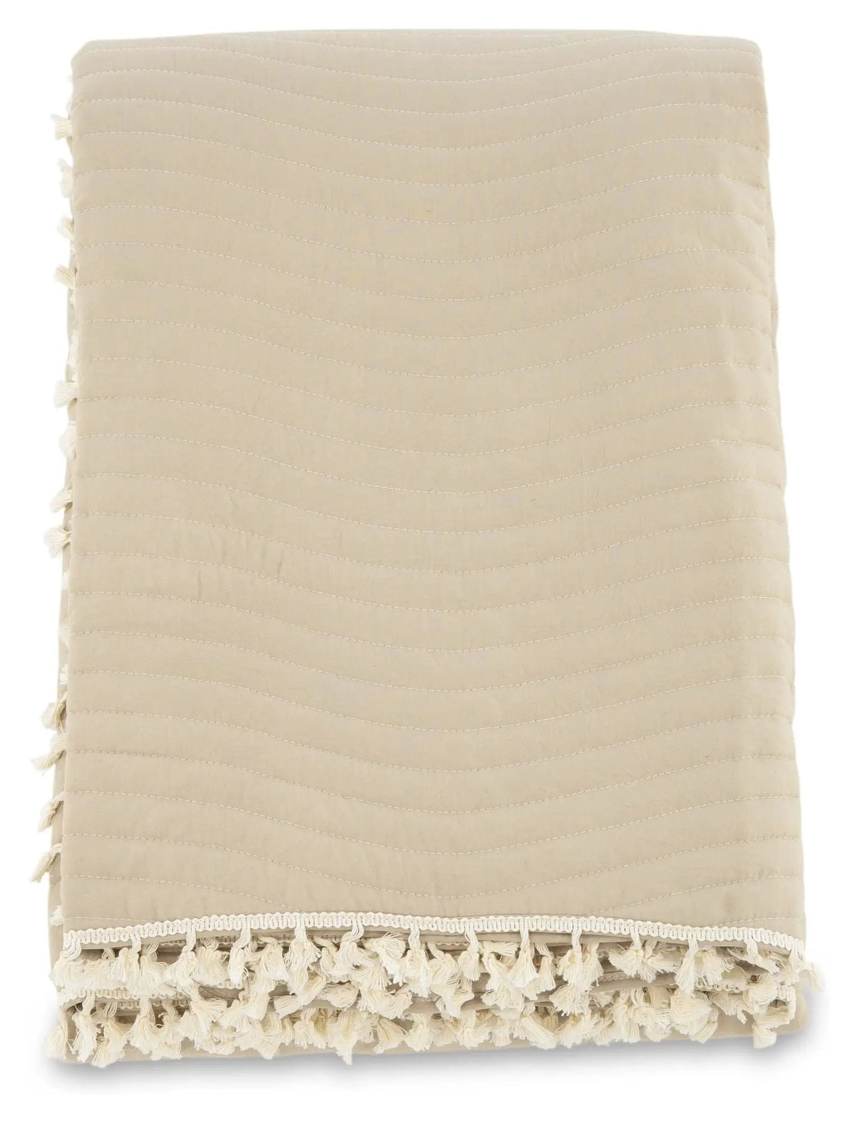 Lias Sengetæppe 180x260 - Beige - Unoliving.com