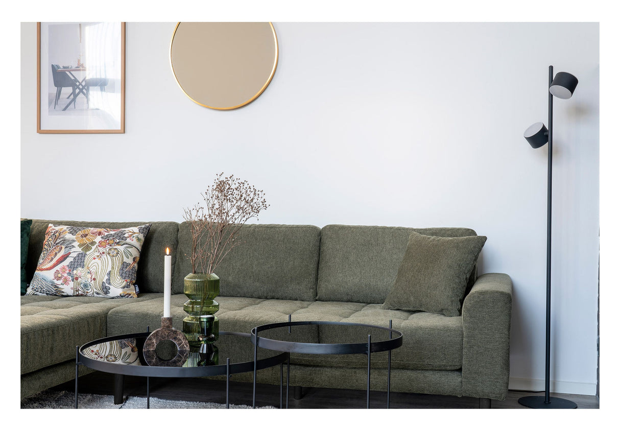 Lido Lounge Sofa m. 4 puder, venstrevendt, Olivengrøn - Unoliving.com