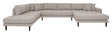 Lido U-sofa open end, højrevendt, Stone - Unoliving.com