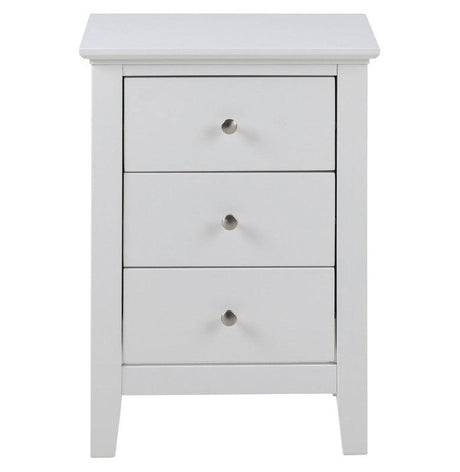 Linnea Sengebord MDF hvidmalet, 3 skuffer - Unoliving.com