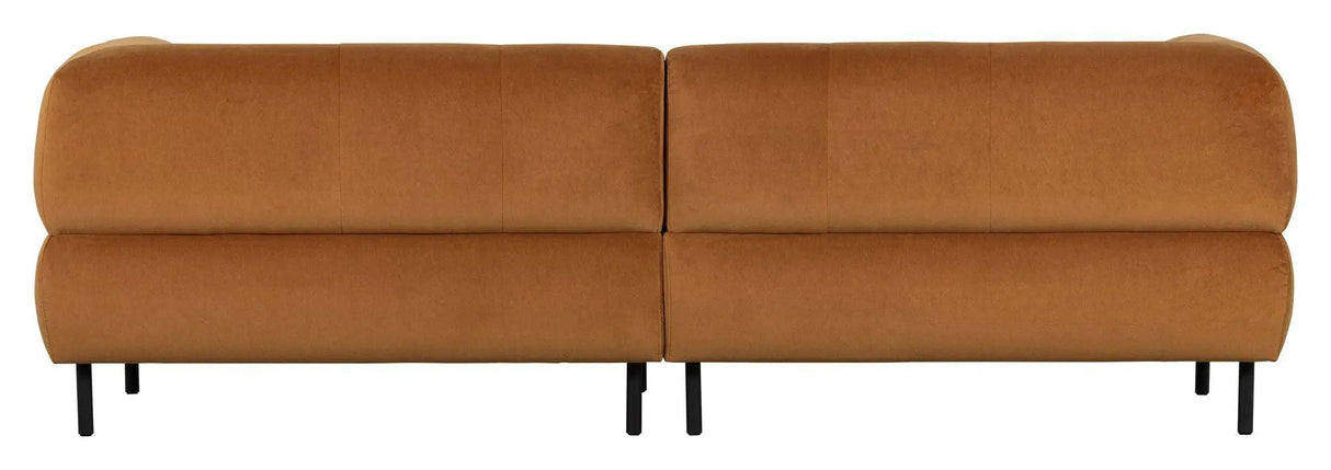 Lloyd 4-pers. Sofa, Mat cinnamon velour - Unoliving.com