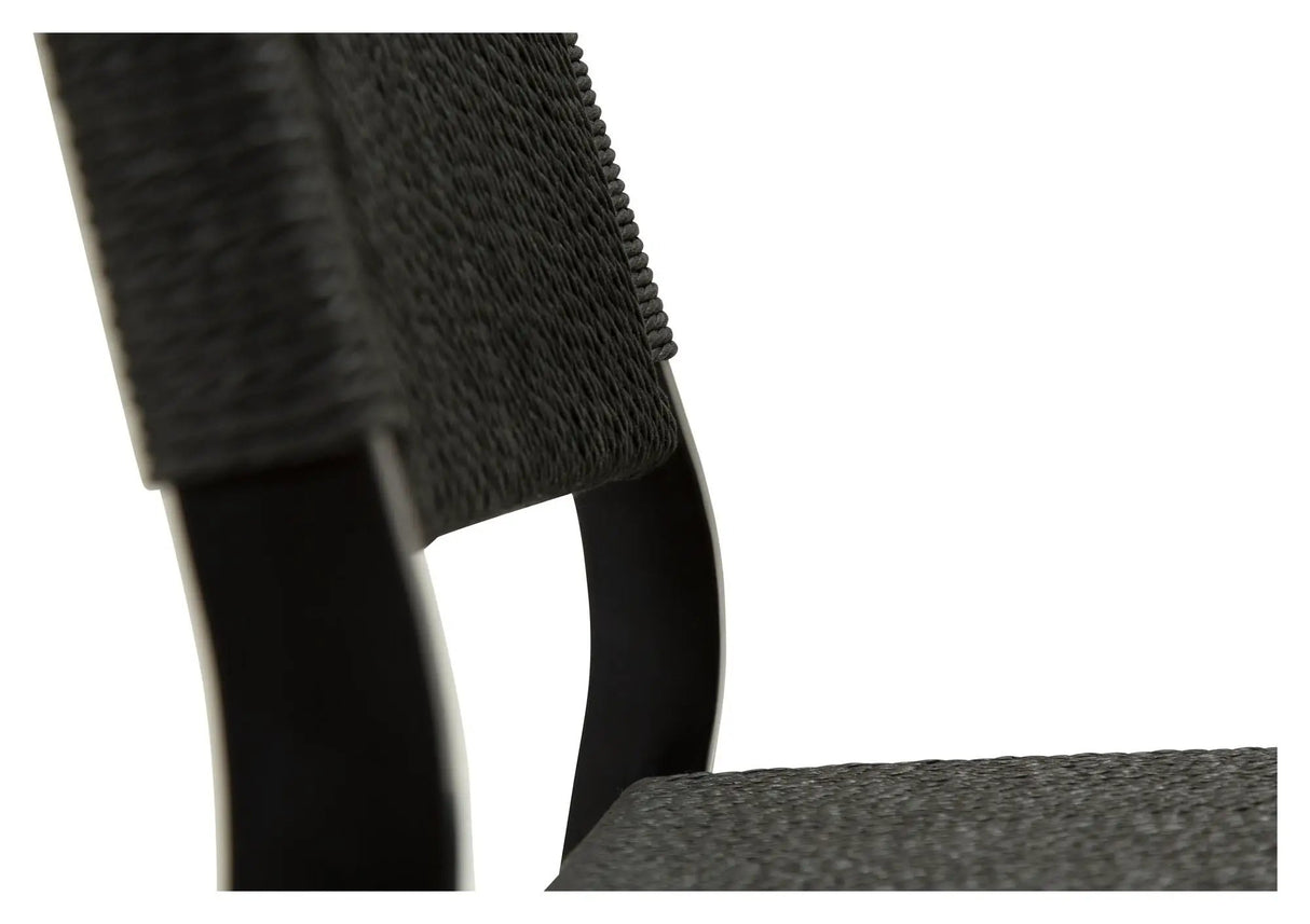 Loop Spisebordsstol, Sort papirreb/sort stel - Unoliving.com