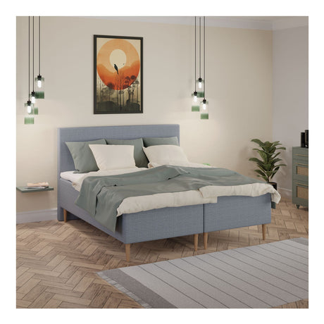 Lux Boxmadras, 180x200 m. latex topmadras, Antracit - Unoliving.com