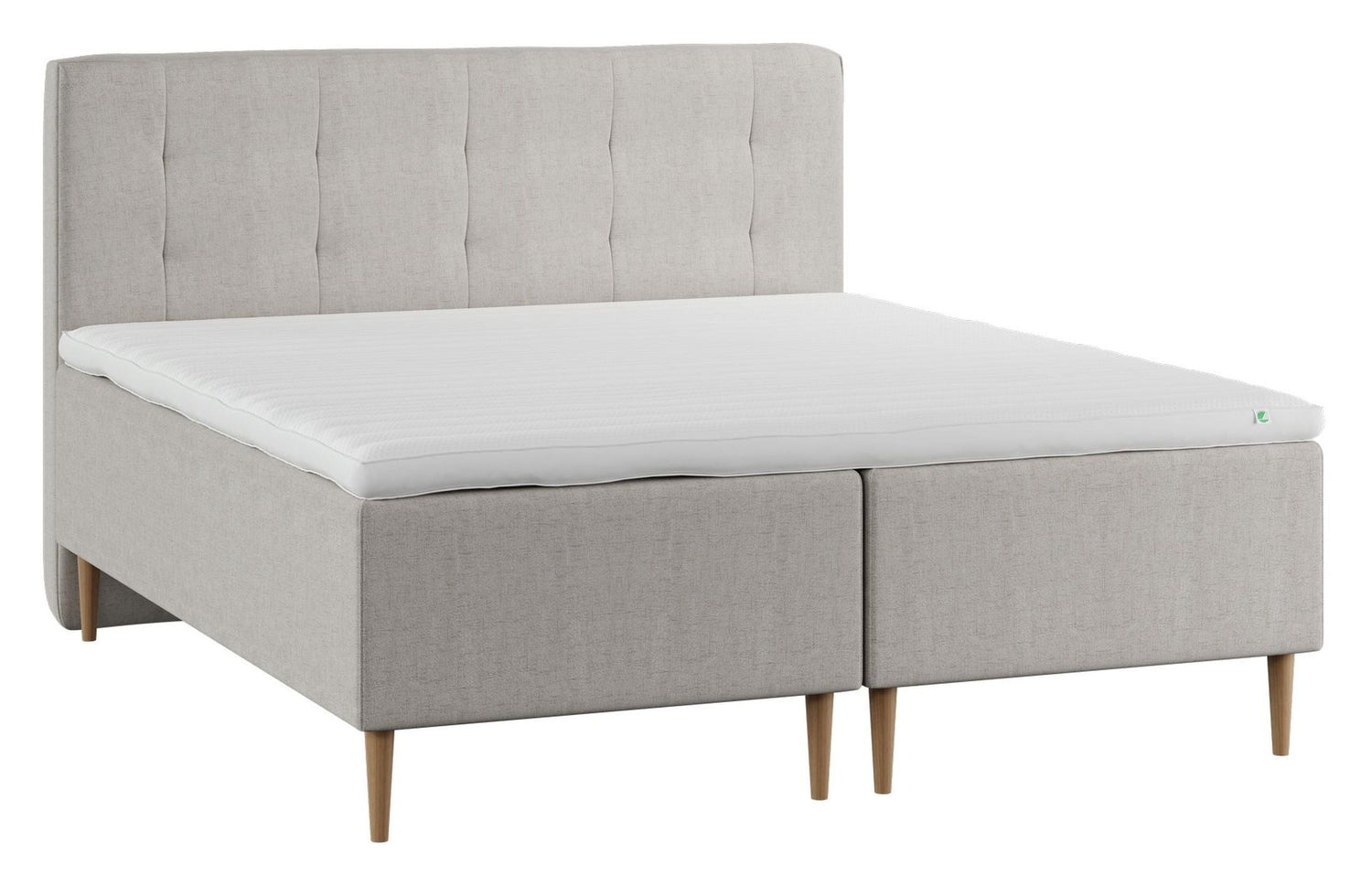 Lux Boxmadras, 180x200 m. latex topmadras, Sand - Unoliving.com