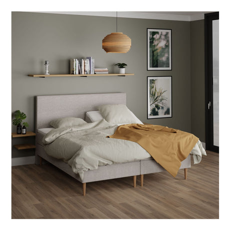 Lux Elevationsseng, 180x200, Latex topmadras, Sand - Unoliving.com
