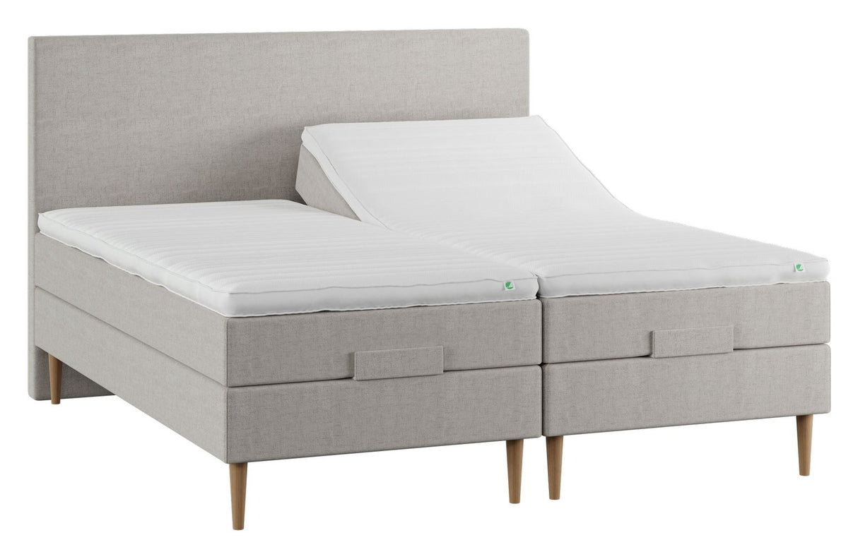 Lux Elevationsseng, 180x200, Latex topmadras, Sand - Unoliving.com