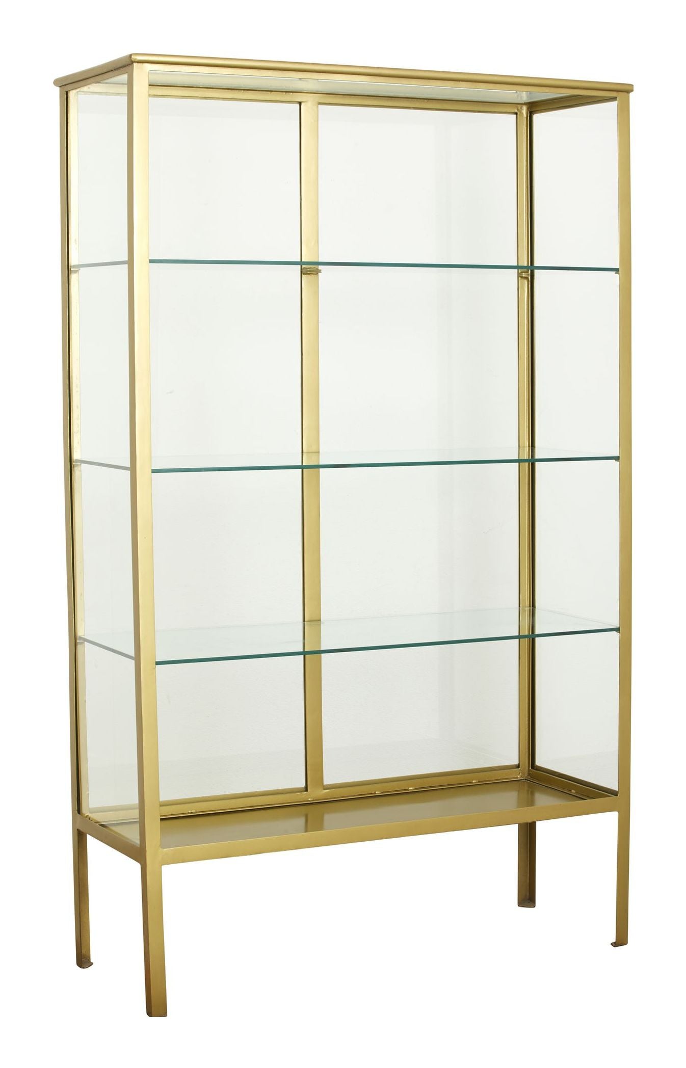 MAKALU Vitrineskab, Guld - Unoliving.com