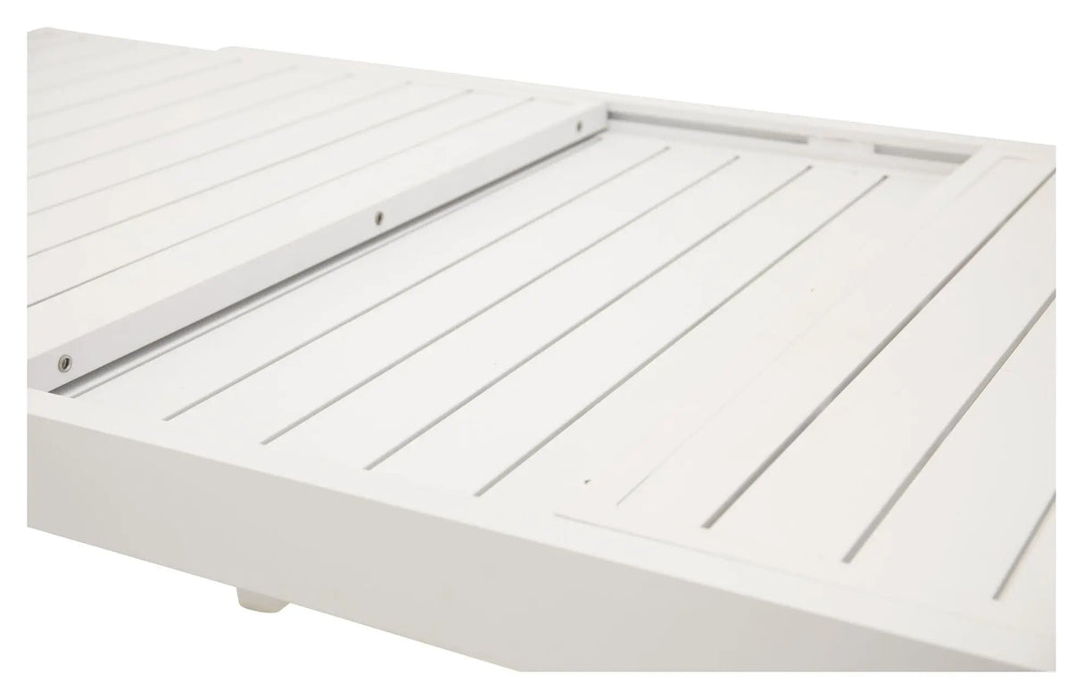 Marbella Havebord 160/240*100, Hvid/Hvid - Unoliving.com