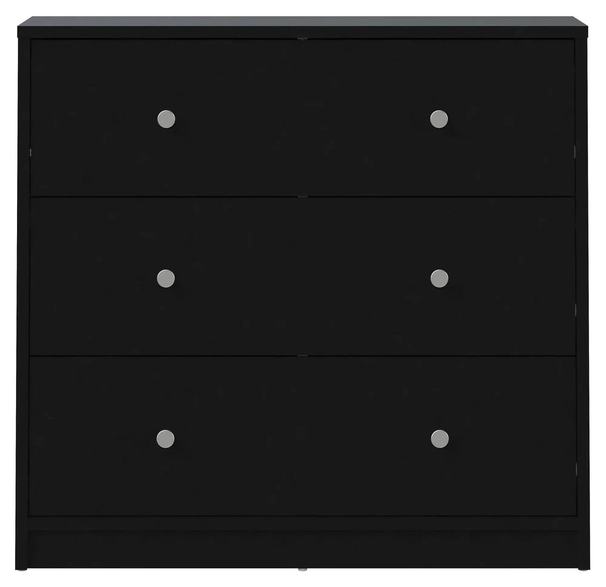 May Kommode - Sort m/3 skuffer - Unoliving.com