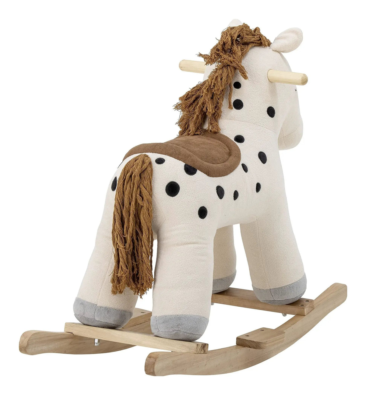 Merlen Rocking Toy, Horse, Hvid, Polyester - Unoliving.com