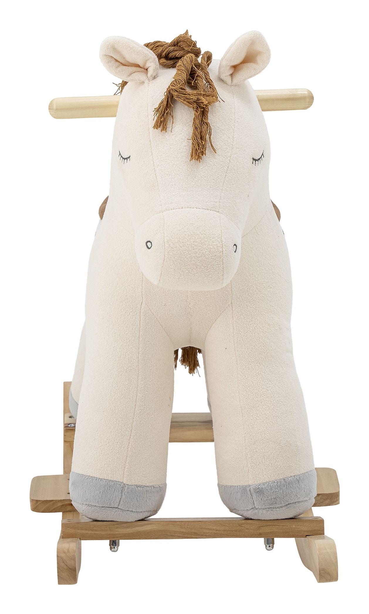 Merlen Rocking Toy, Horse, Hvid, Polyester - Unoliving.com