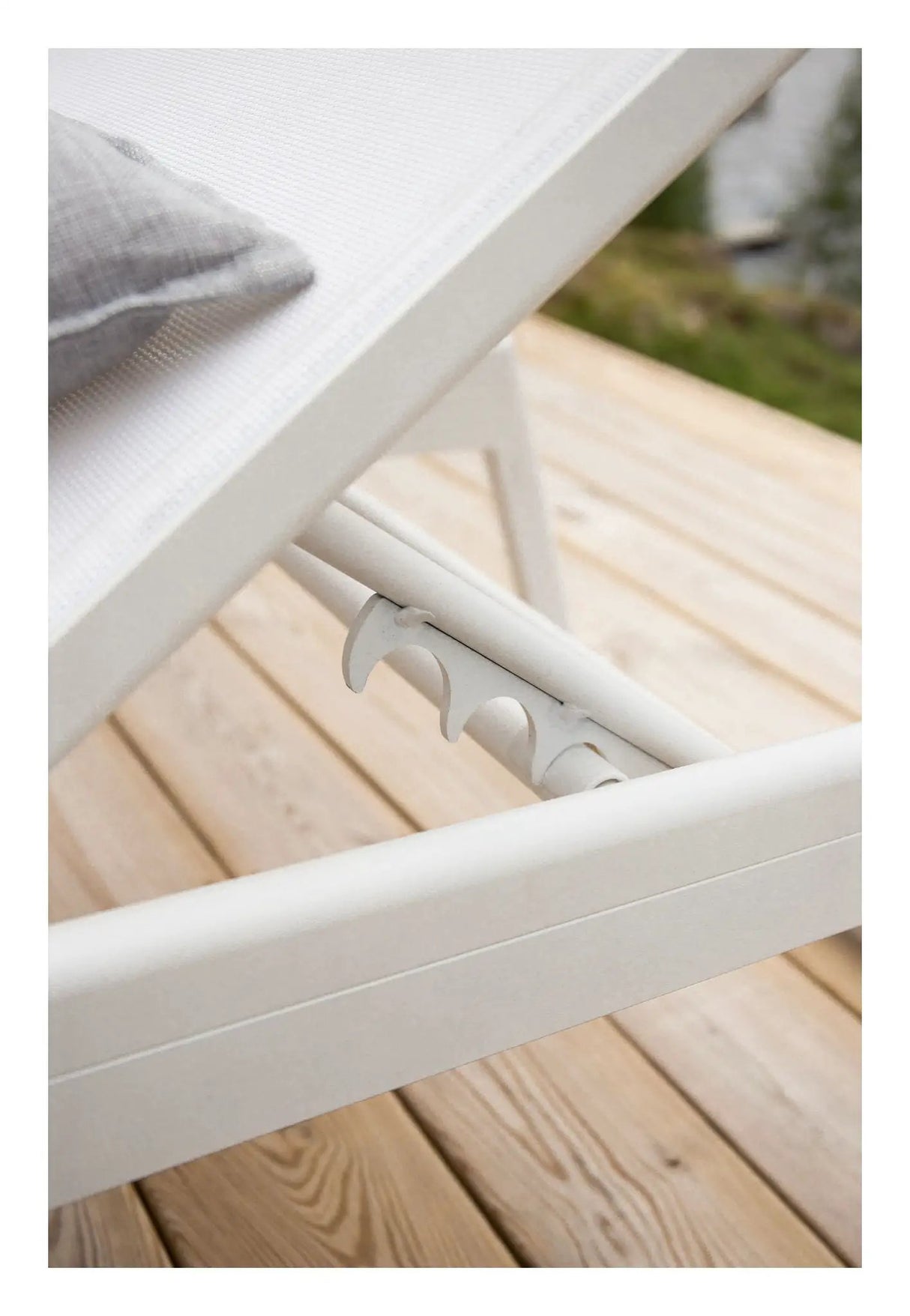 Mexico, Solseng, Hvid Aluminium/teak