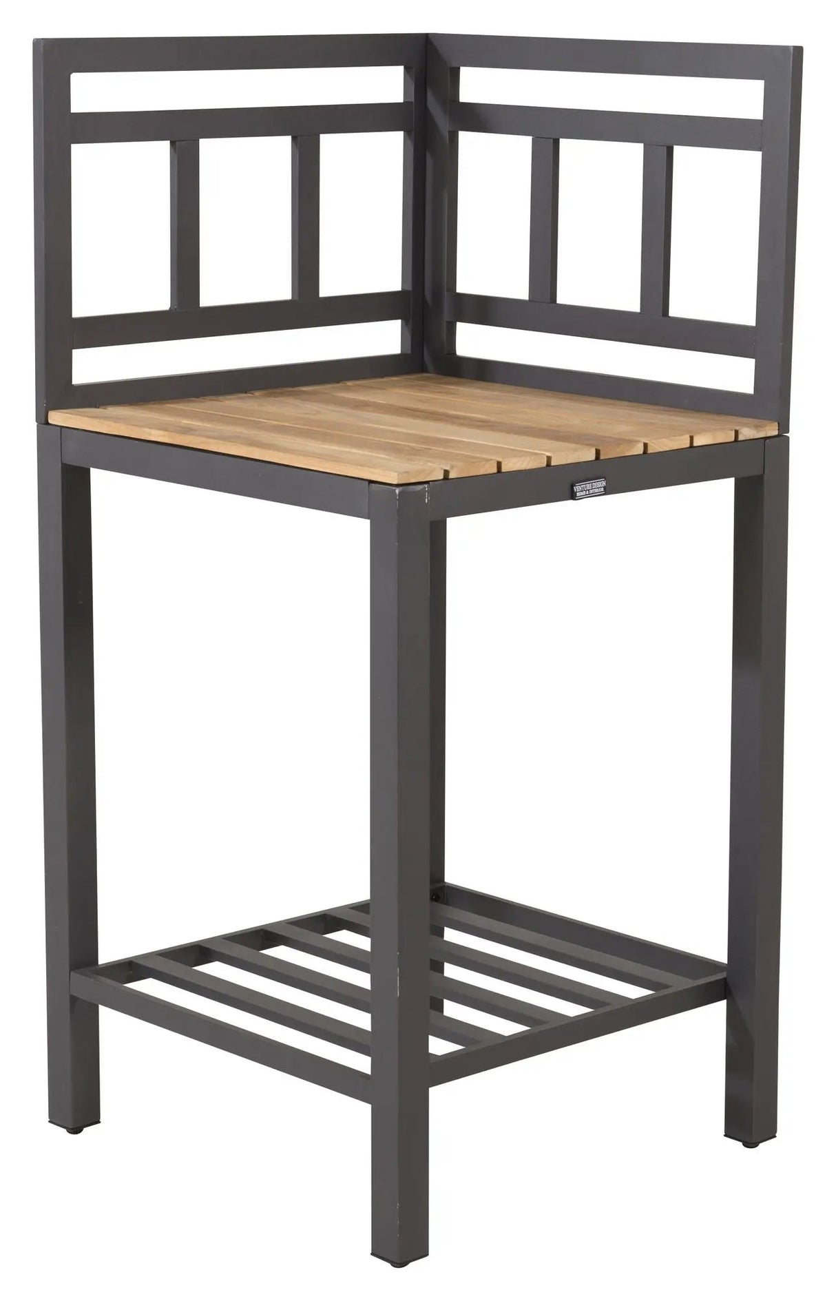 Mexico Udekøkken, Hjørne, Sort alu/Teak