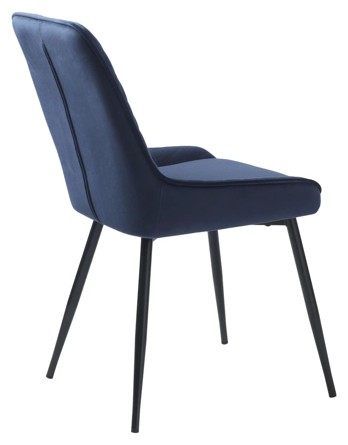 Milton Spisebordsstol - Blå Velour