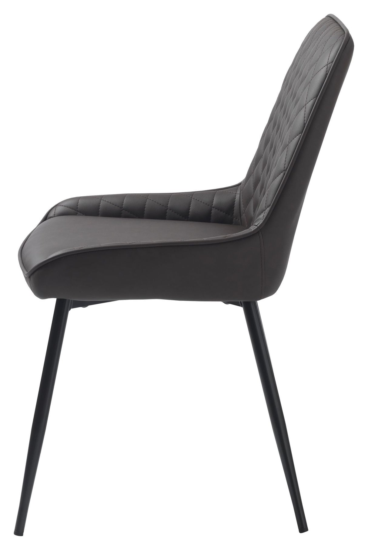 Milton Spisebordsstol, Mørkebrun PU - Unoliving.com