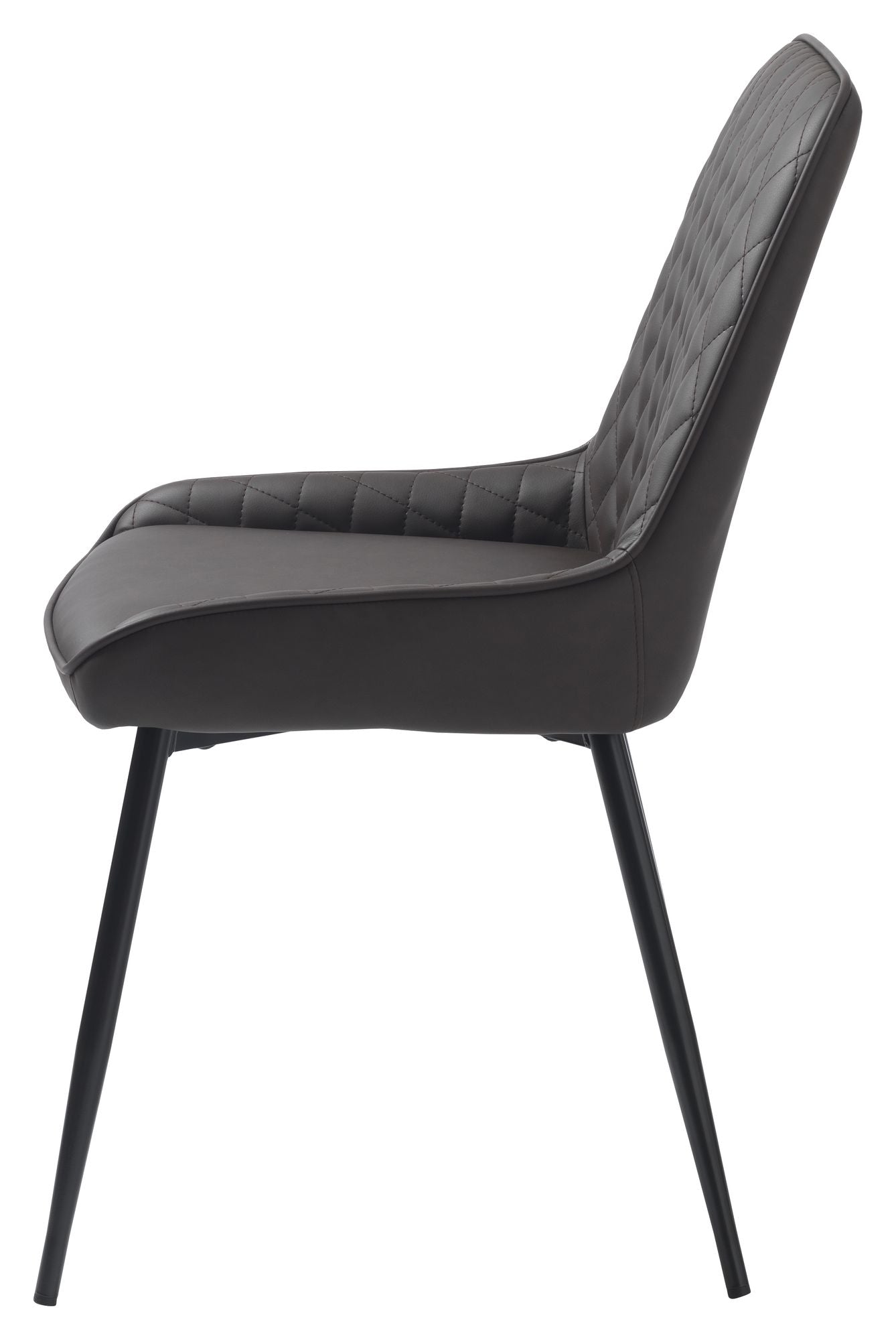 Milton Spisebordsstol, Mørkebrun PU - Unoliving.com