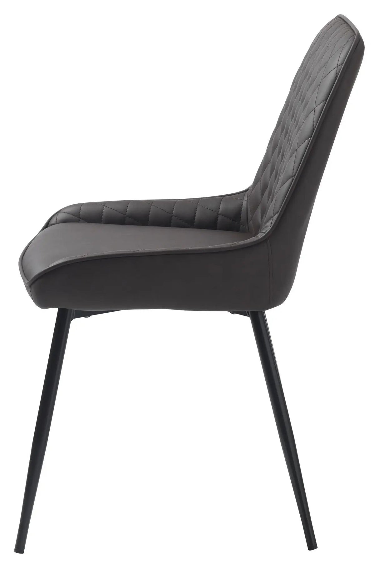 Milton Spisebordsstol, Mørkebrun PU - Unoliving.com