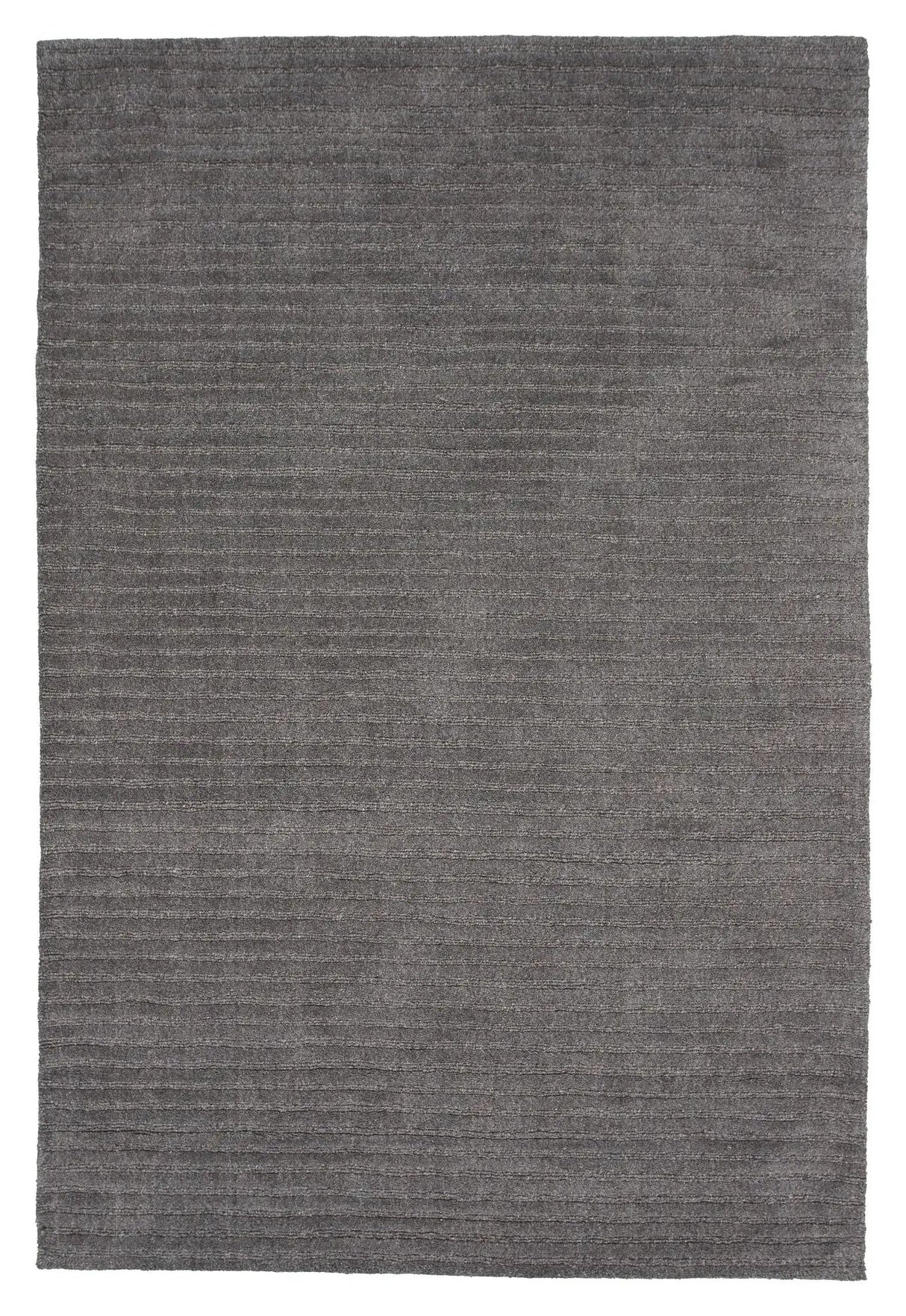 Milton Uld/Bomuld Tæppe - 230x160 - Mørkegrå - Unoliving.com