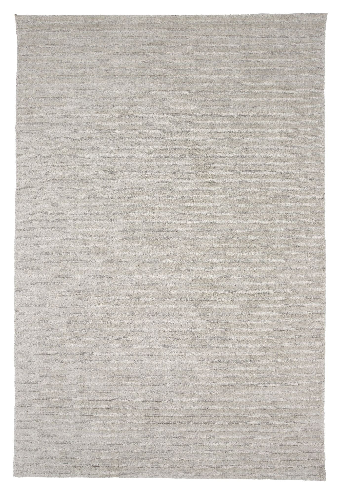 Milton Uld/Bomuld Tæppe 300x200 - Lysegrå - Unoliving.com