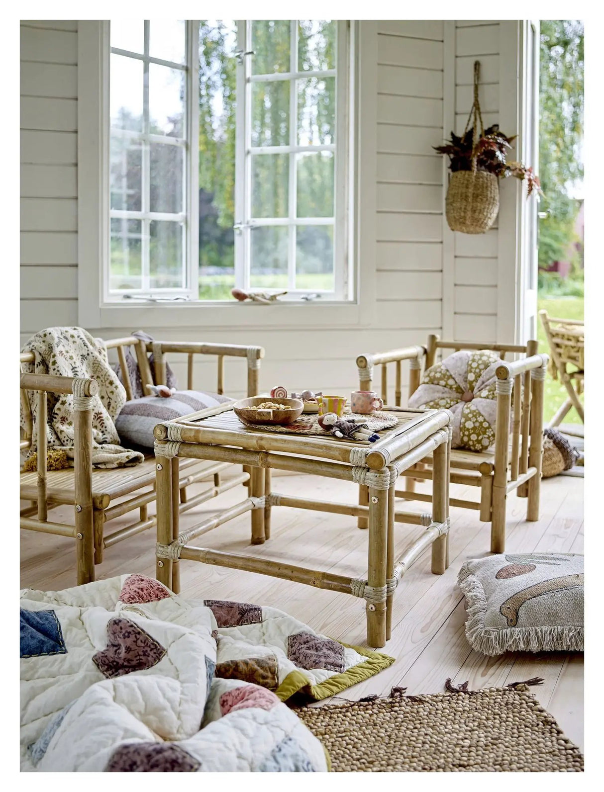 Mini Sole Stol, Natur, Bambus - Unoliving.com