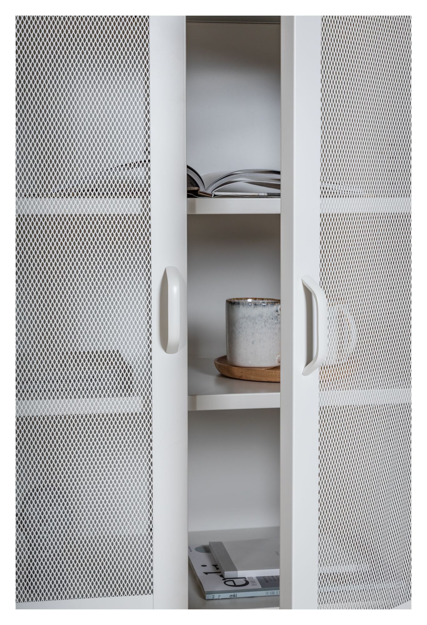 Misha Metal Bogkab, Hvid mesh - Unoliving.com