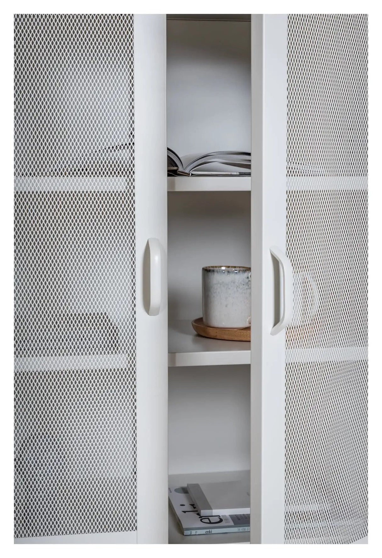 Misha Metal Bogkab, Hvid mesh - Unoliving.com