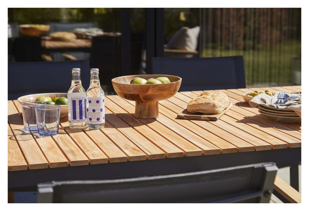 Mood havestol m/armlæn, dobbel lag,sort/eg - Unoliving.com