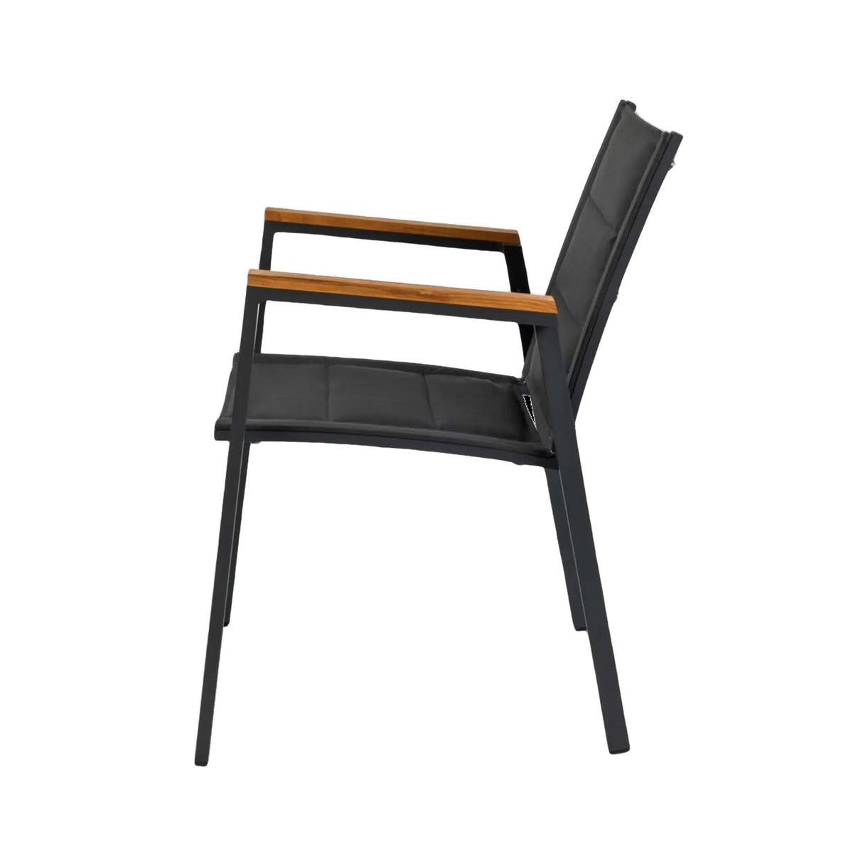 Mood havestol m/armlæn, dobbel lag,sort/eg - Unoliving.com