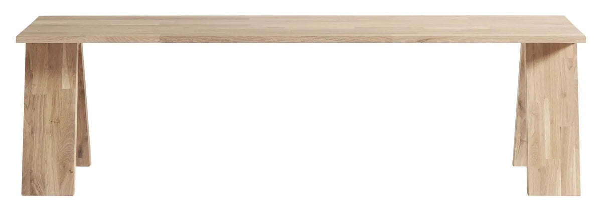 Muubs Angle Bænk - Hvid olieret Eg, B160