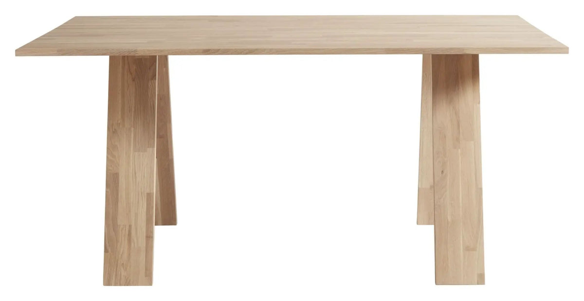 Muubs Angle Spisebord - Hvidolieret Eg, 160x90