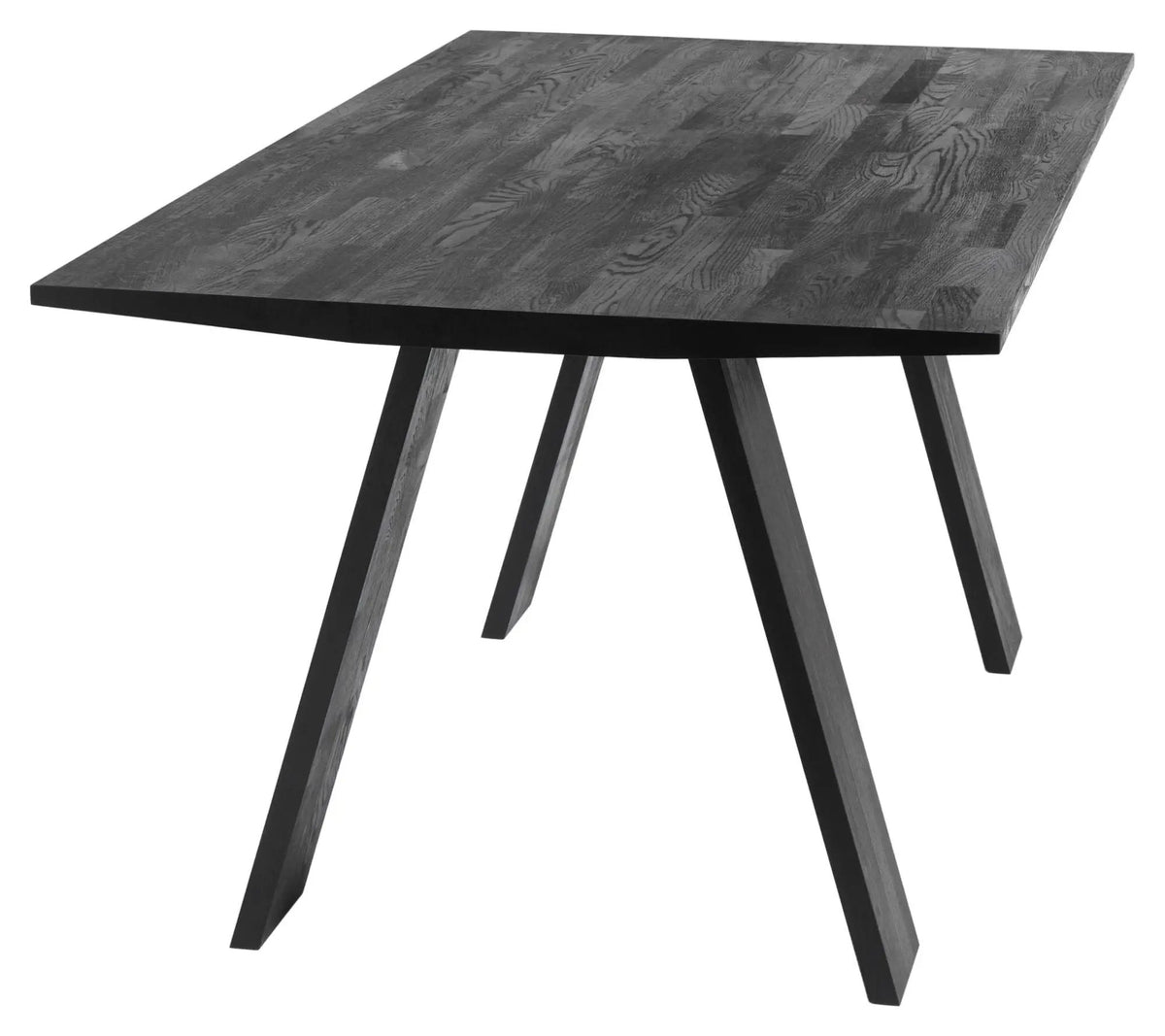Muubs Angle Spisebord - Sortbejdset Eg, 160x90