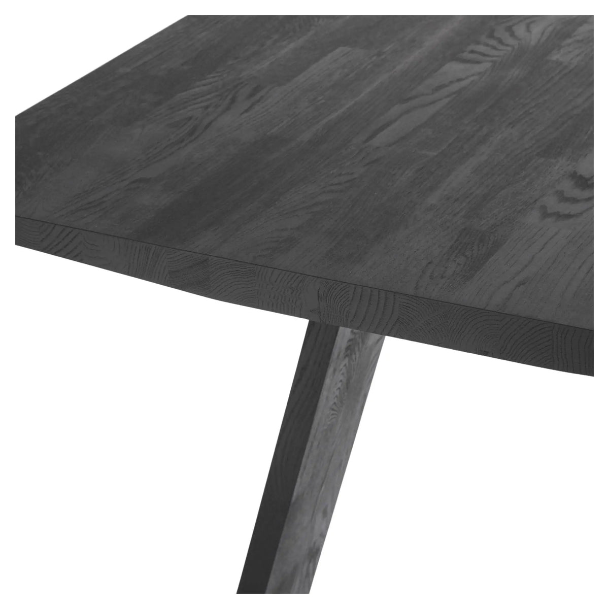 Muubs Angle Spisebord - Sortbejdset Eg, 160x90