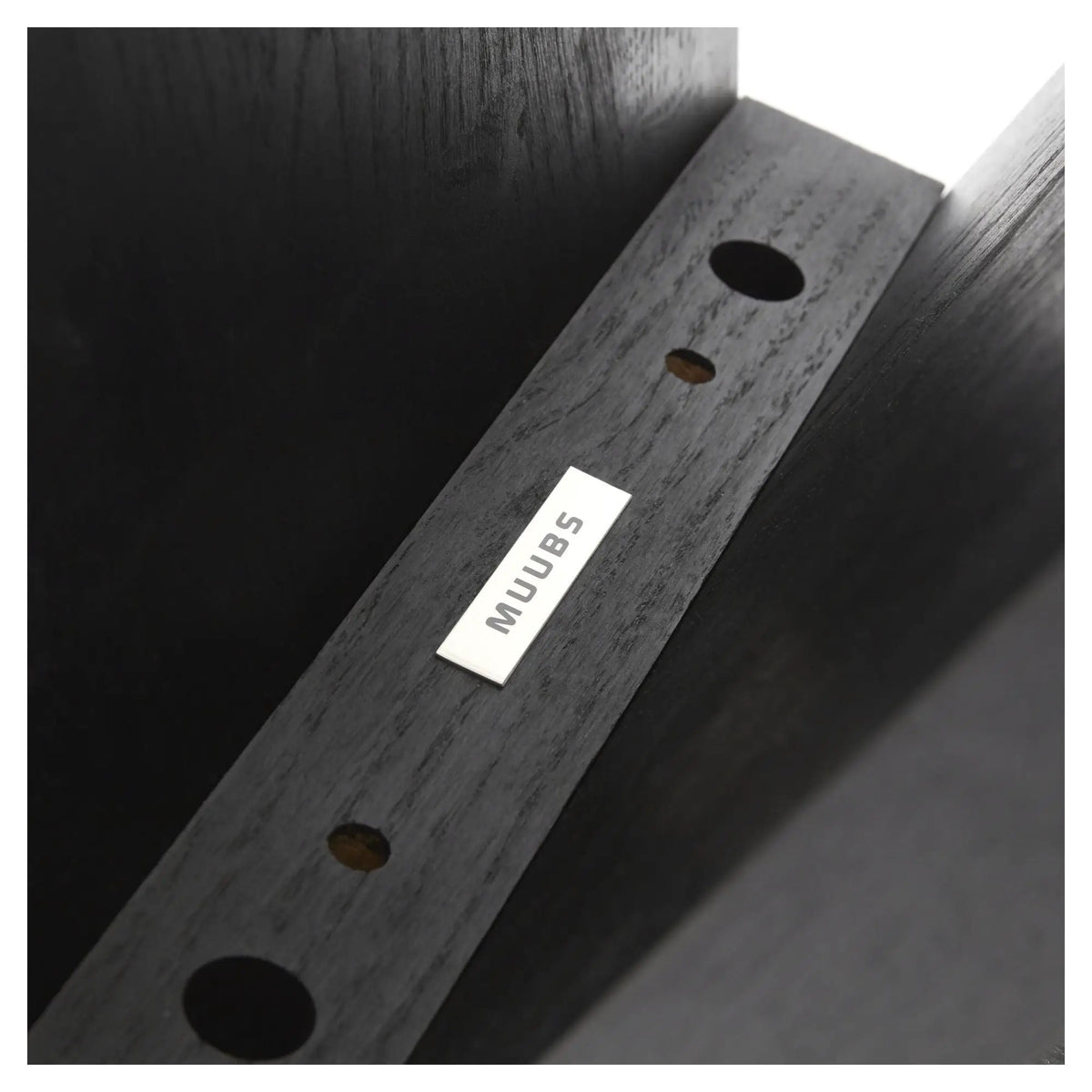 Muubs Angle Taburet - Sortbejdset Eg