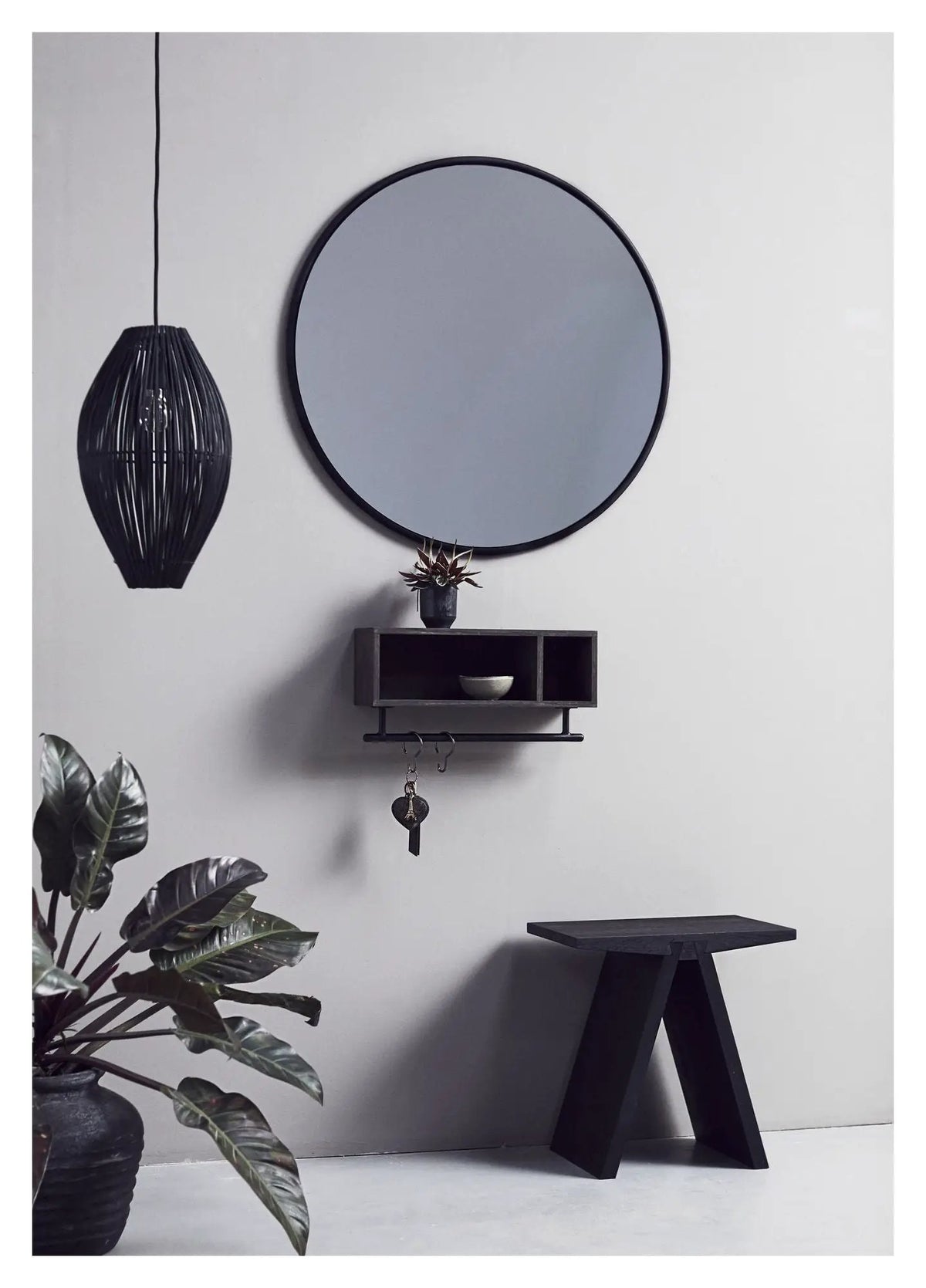 Muubs Angle Taburet - Sortbejdset Eg