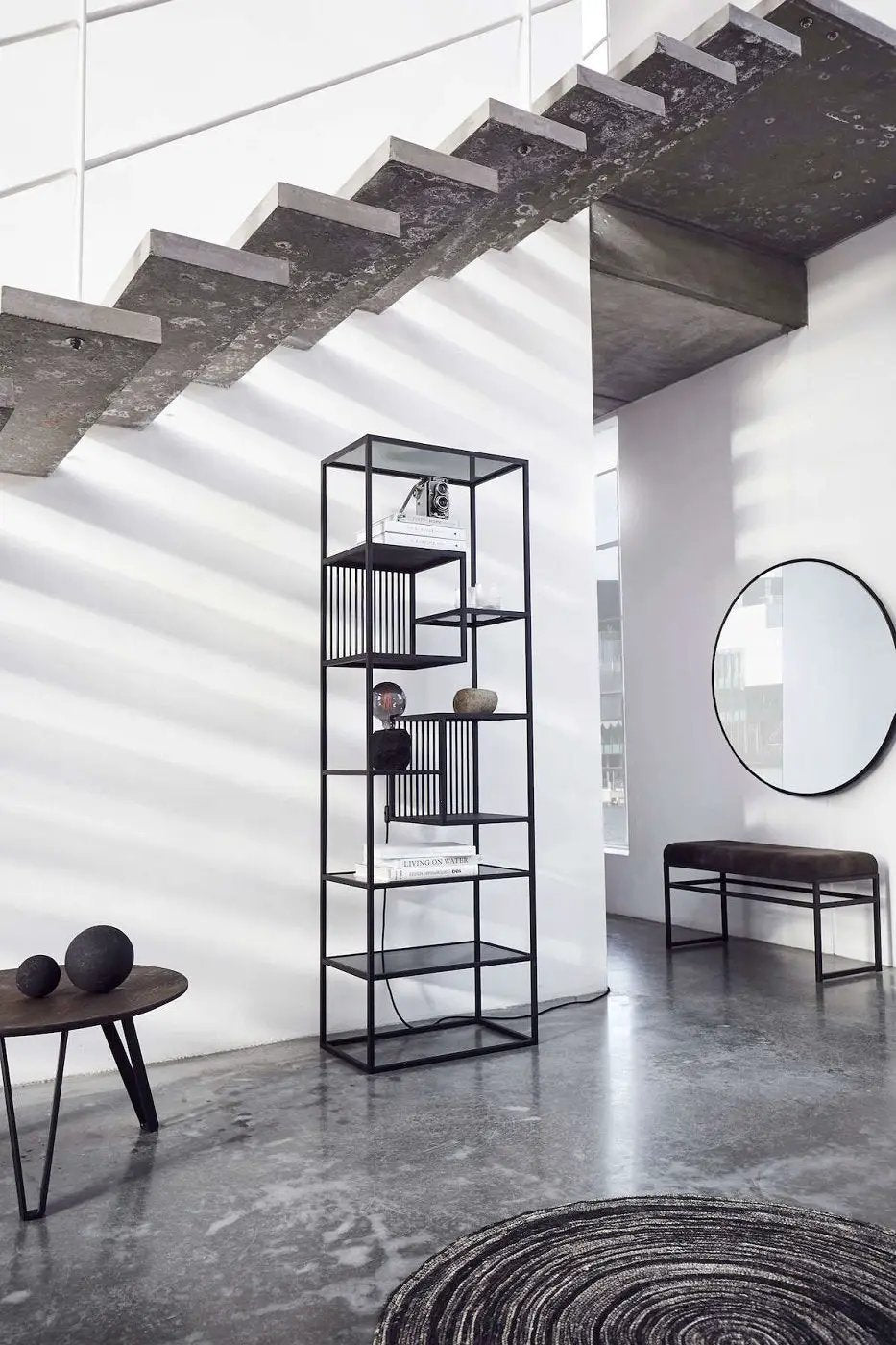 Muubs Denver High Reol - Jern/Røgfarvet glas