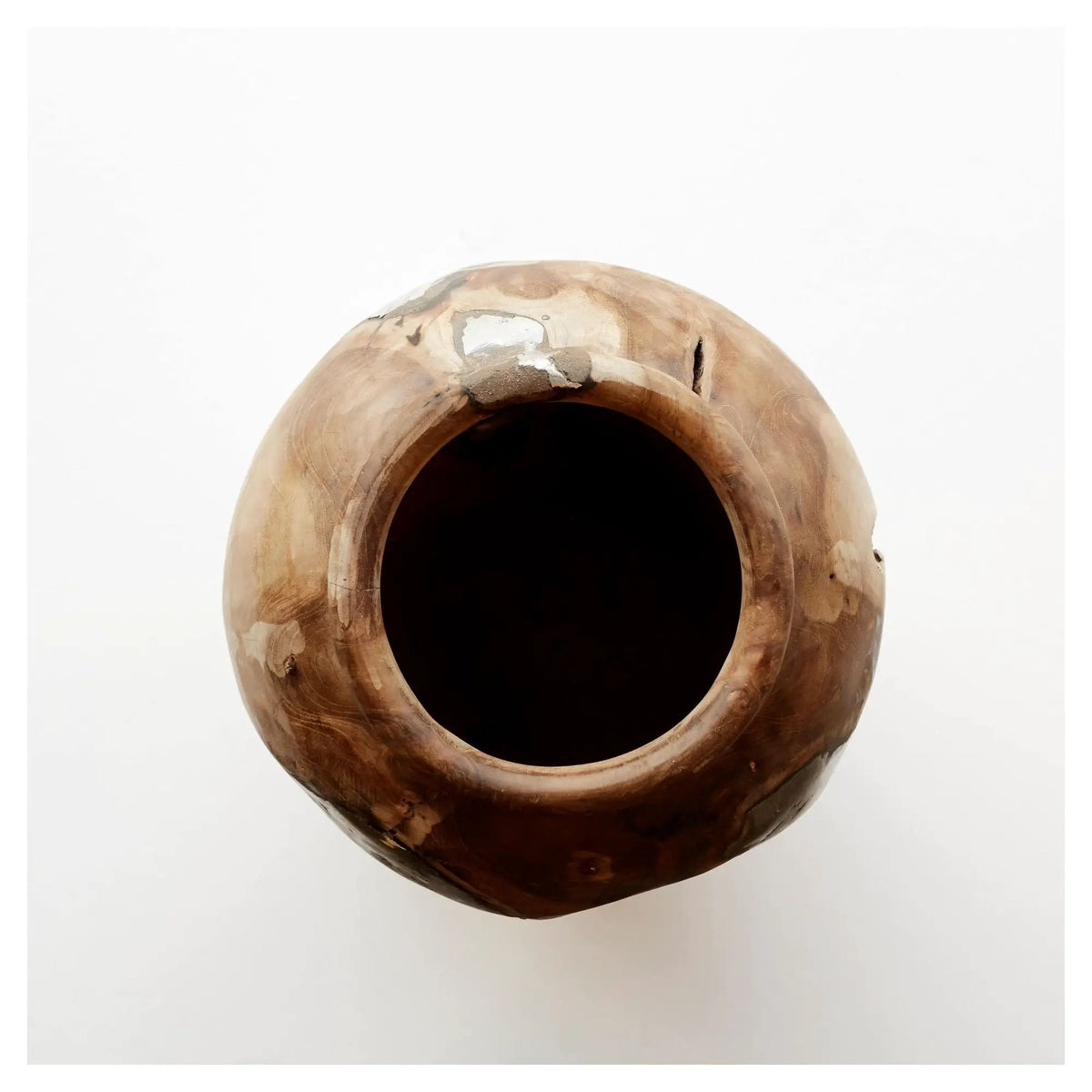 Muubs Onua Vase - Teakrod/Aluminium