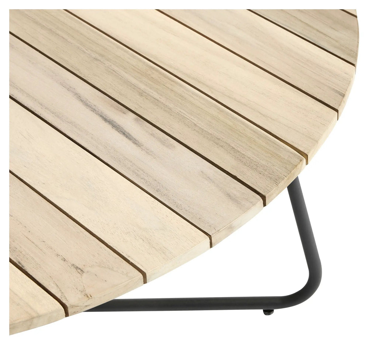 Muubs Tasi Loungebord - Teak/Rustfri Stål, Ø90