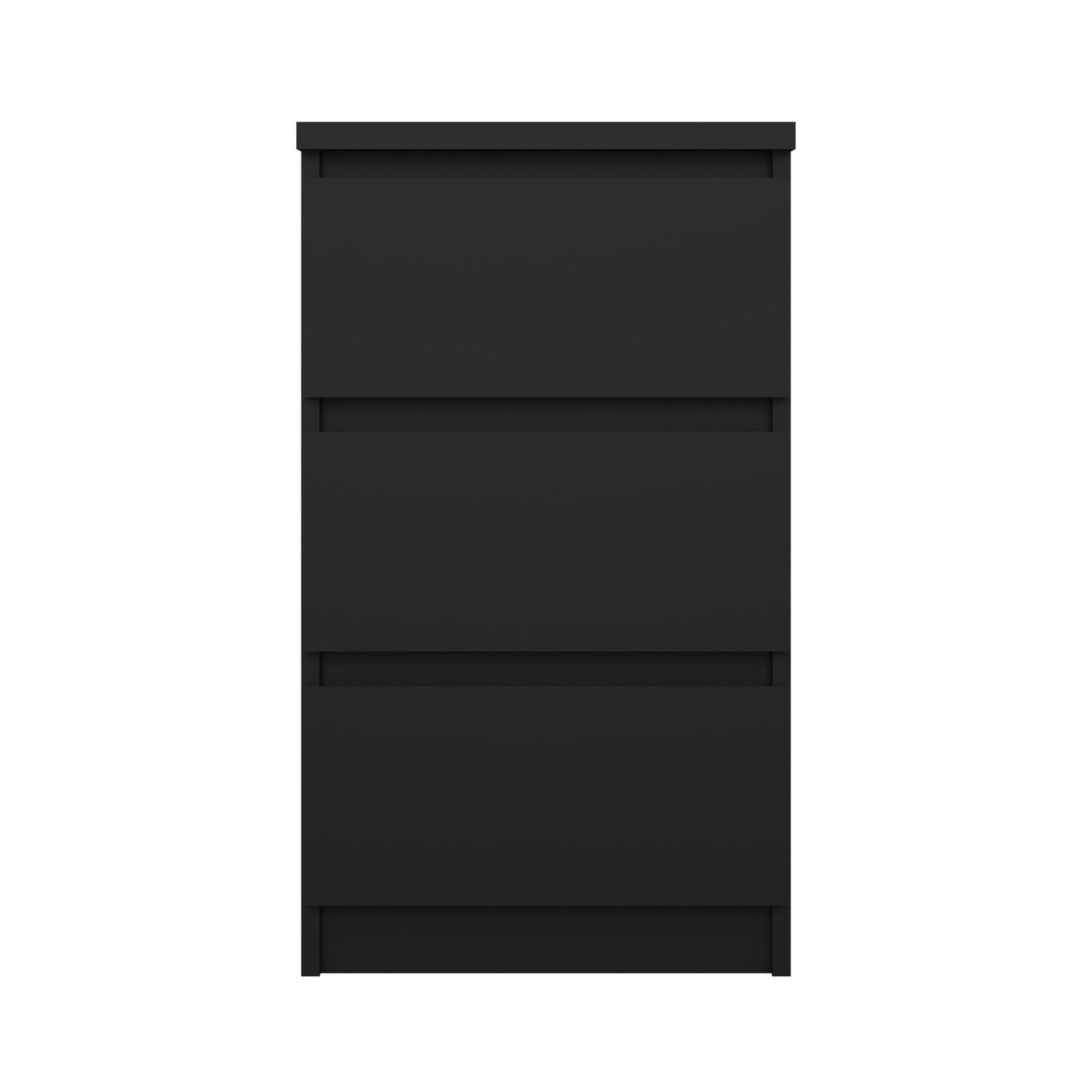 Naia, Kommode m. 3 skuffer høj - Sort - Unoliving.com
