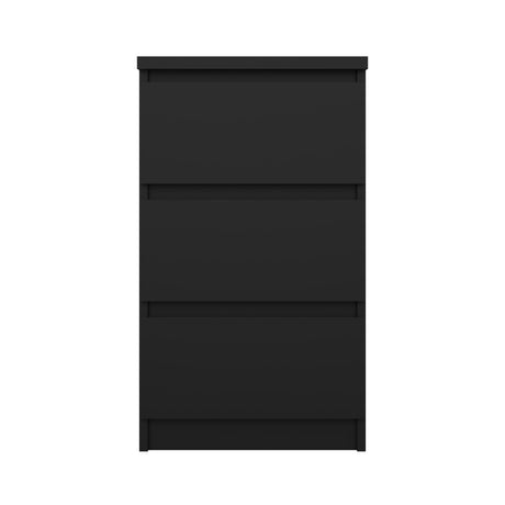 Naia, Kommode m. 3 skuffer høj - Sort - Unoliving.com