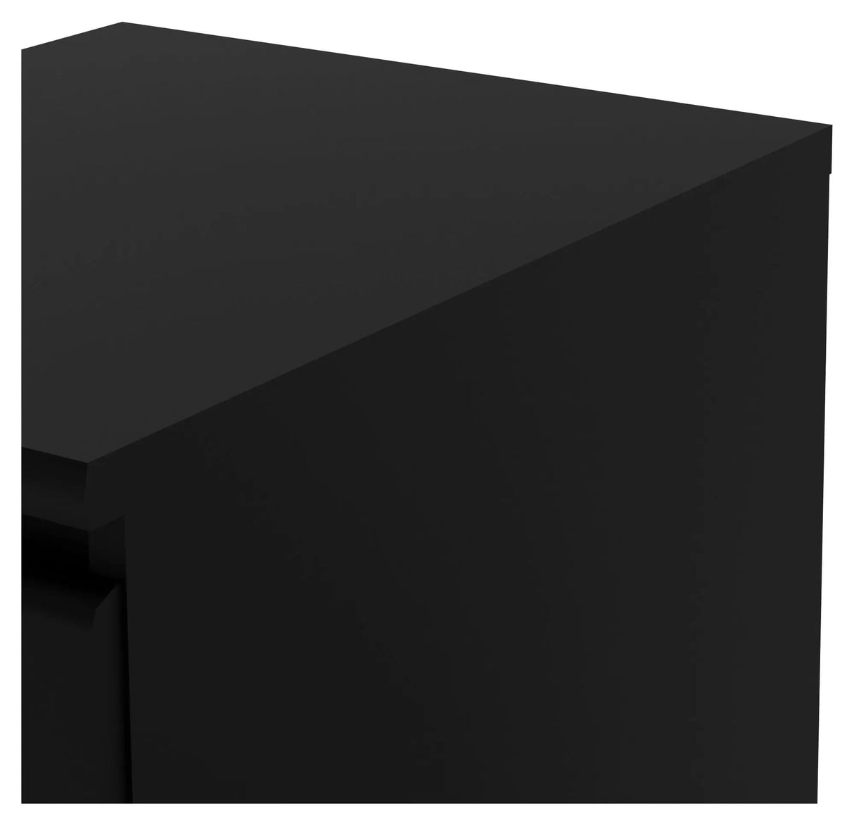 Naia Natbord 2 skuffer, mat sort - Unoliving.com