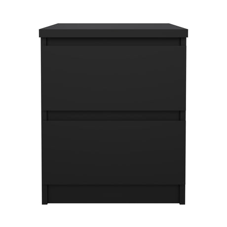 Naia Sengbord m. 2 skuffer, Mat Sort - Unoliving.com