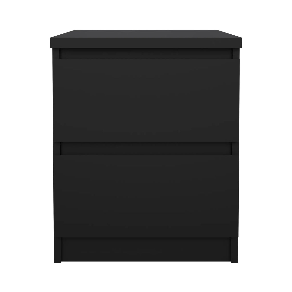 Naia Sengbord m. 2 skuffer, Mat Sort - Unoliving.com